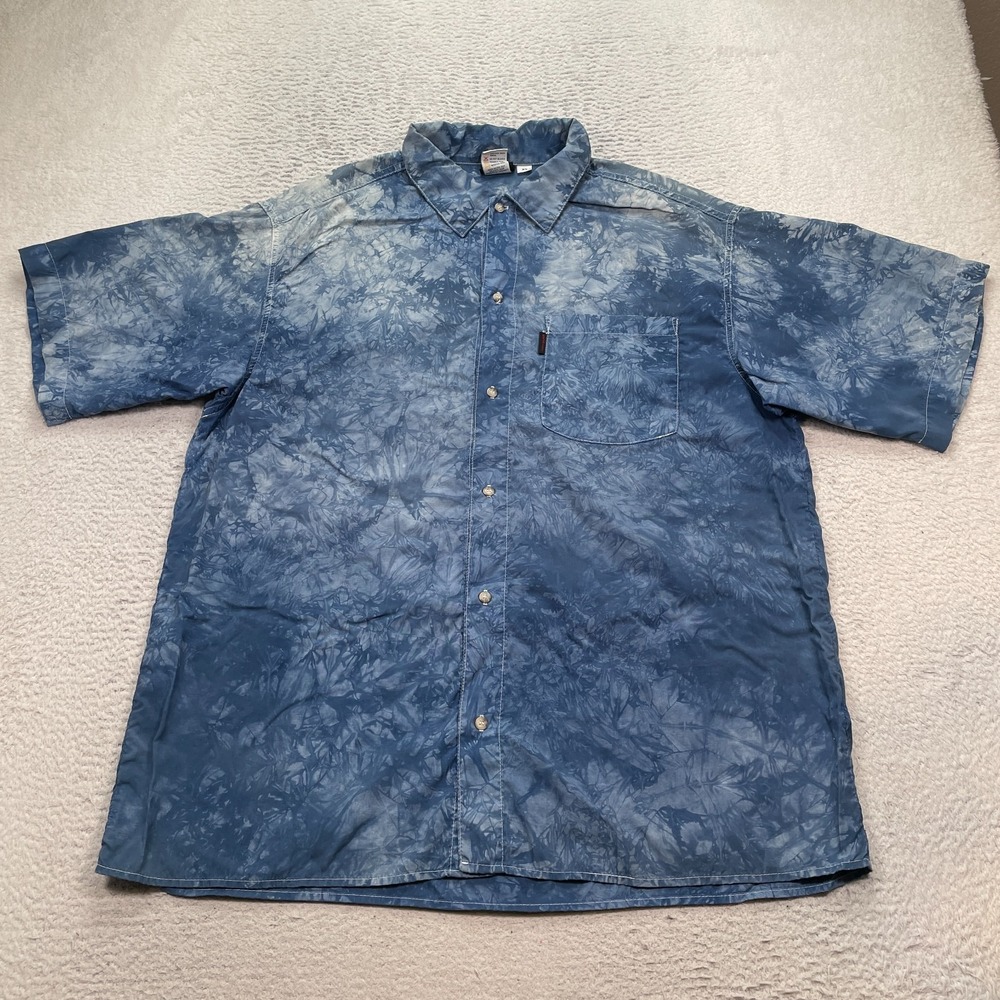 Gramicci vintage collared short sleeve shirt Men's XL Made in USA Tie dye